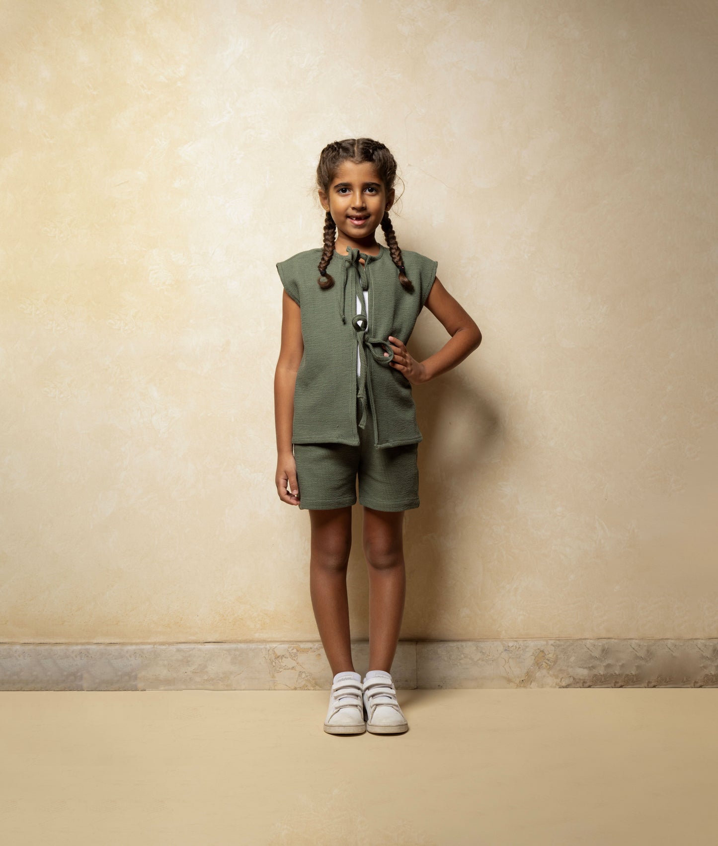 Knit & Knot in Olive-Girls