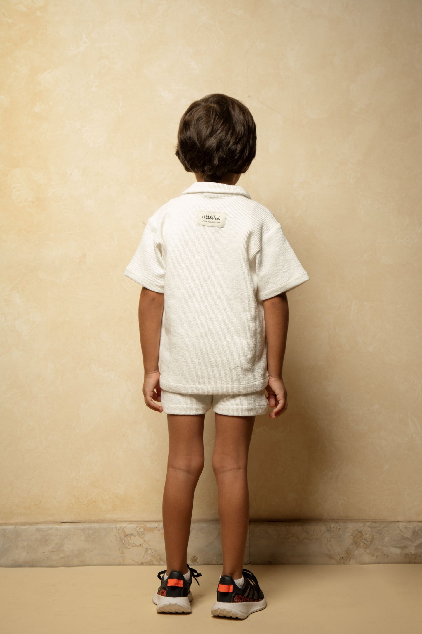 Surf & Button in White -Unisex