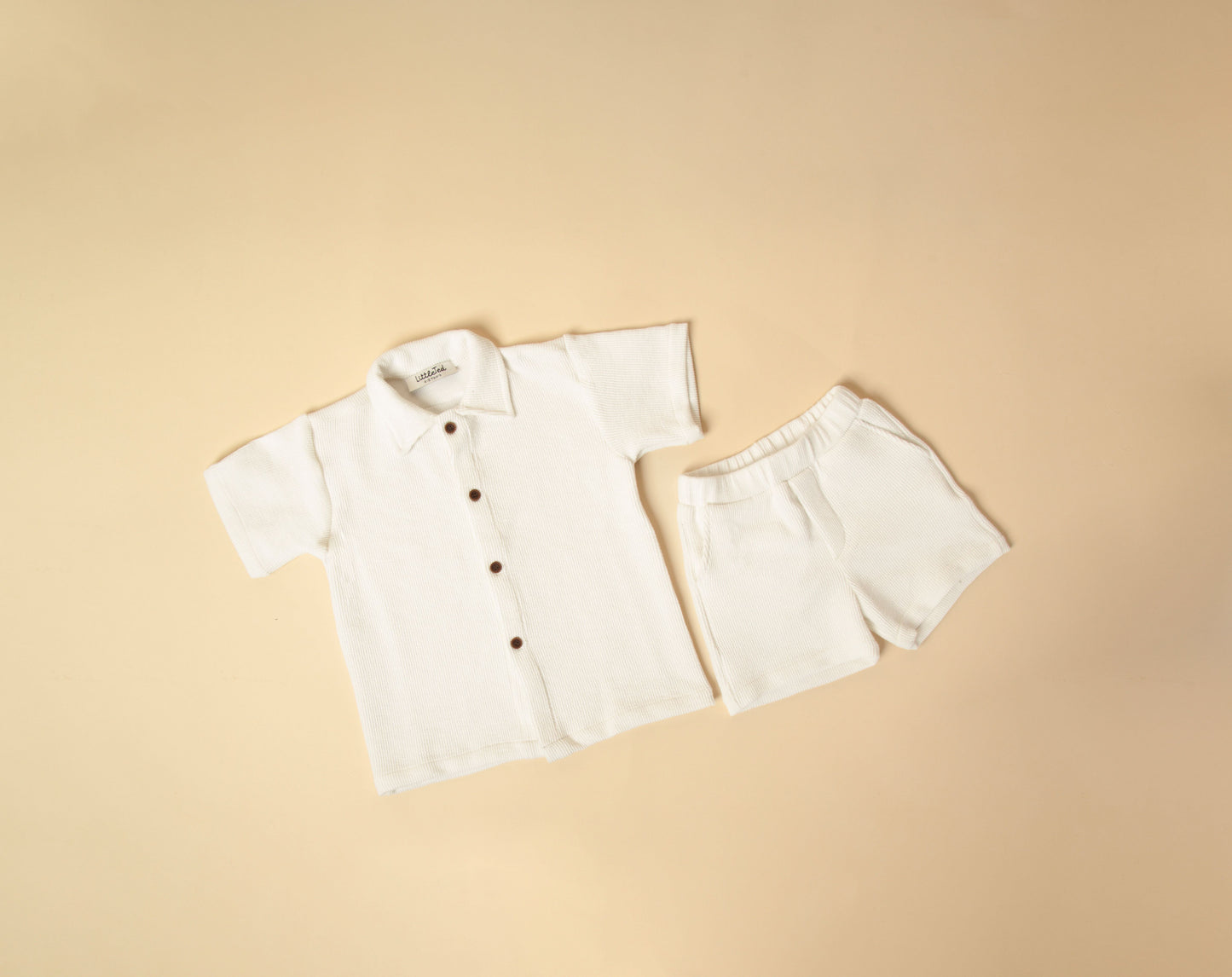 Surf & Button in White -Unisex