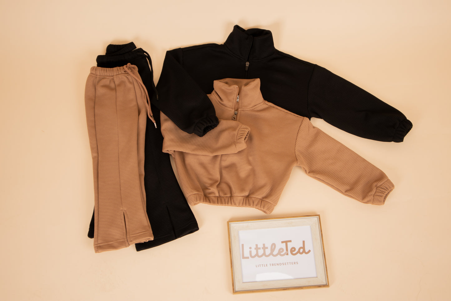 The Waffle in Coffee Beige-Girls