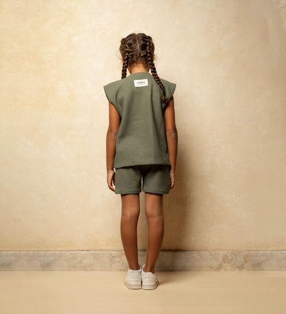 Knit & Knot in Olive-Girls