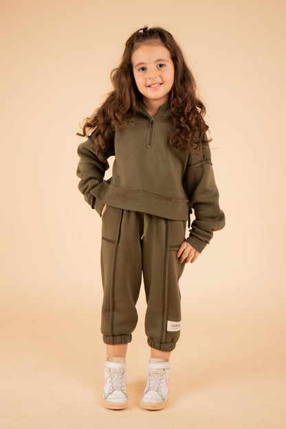 The Rough-Cut in Olive Green-Unisex
